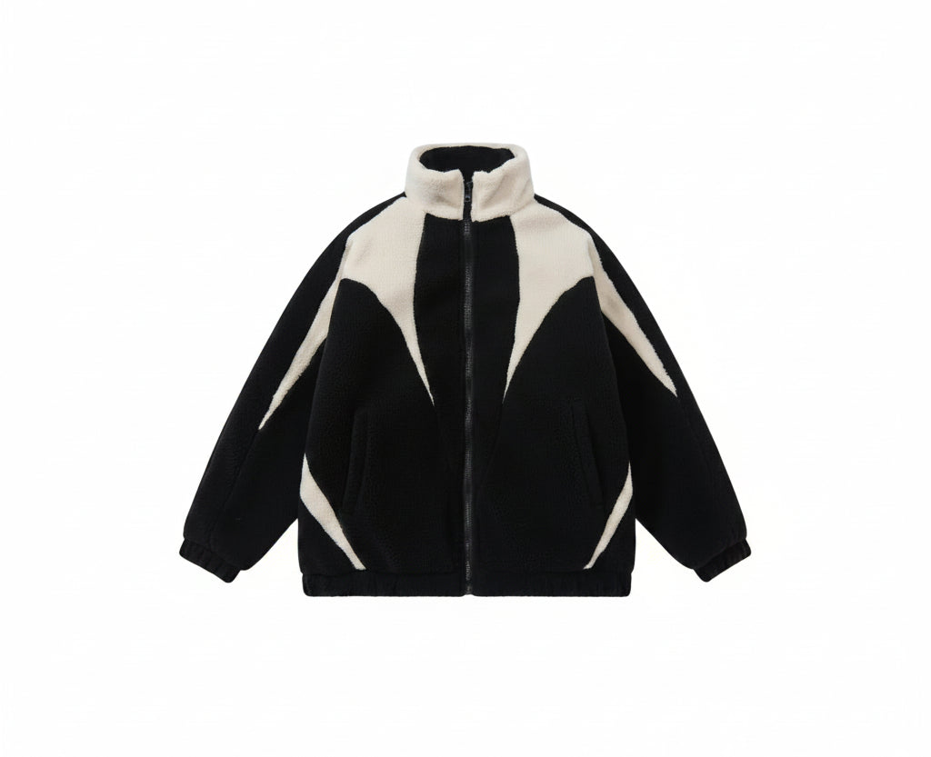 Fleece Bicolor Zip Jacket