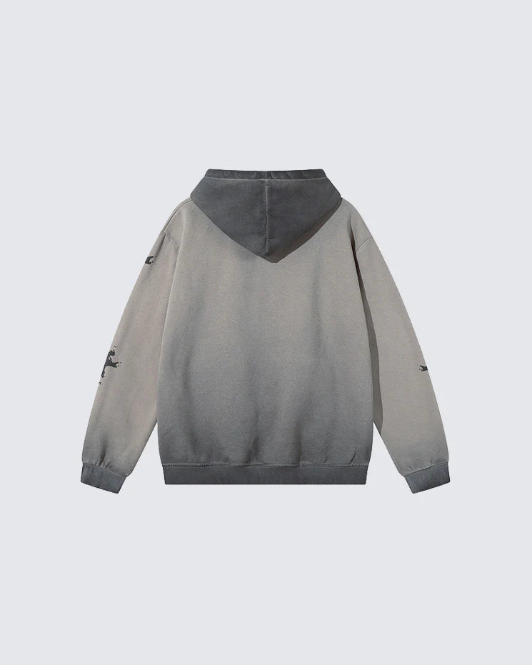 Skeleton Washed Hoodie