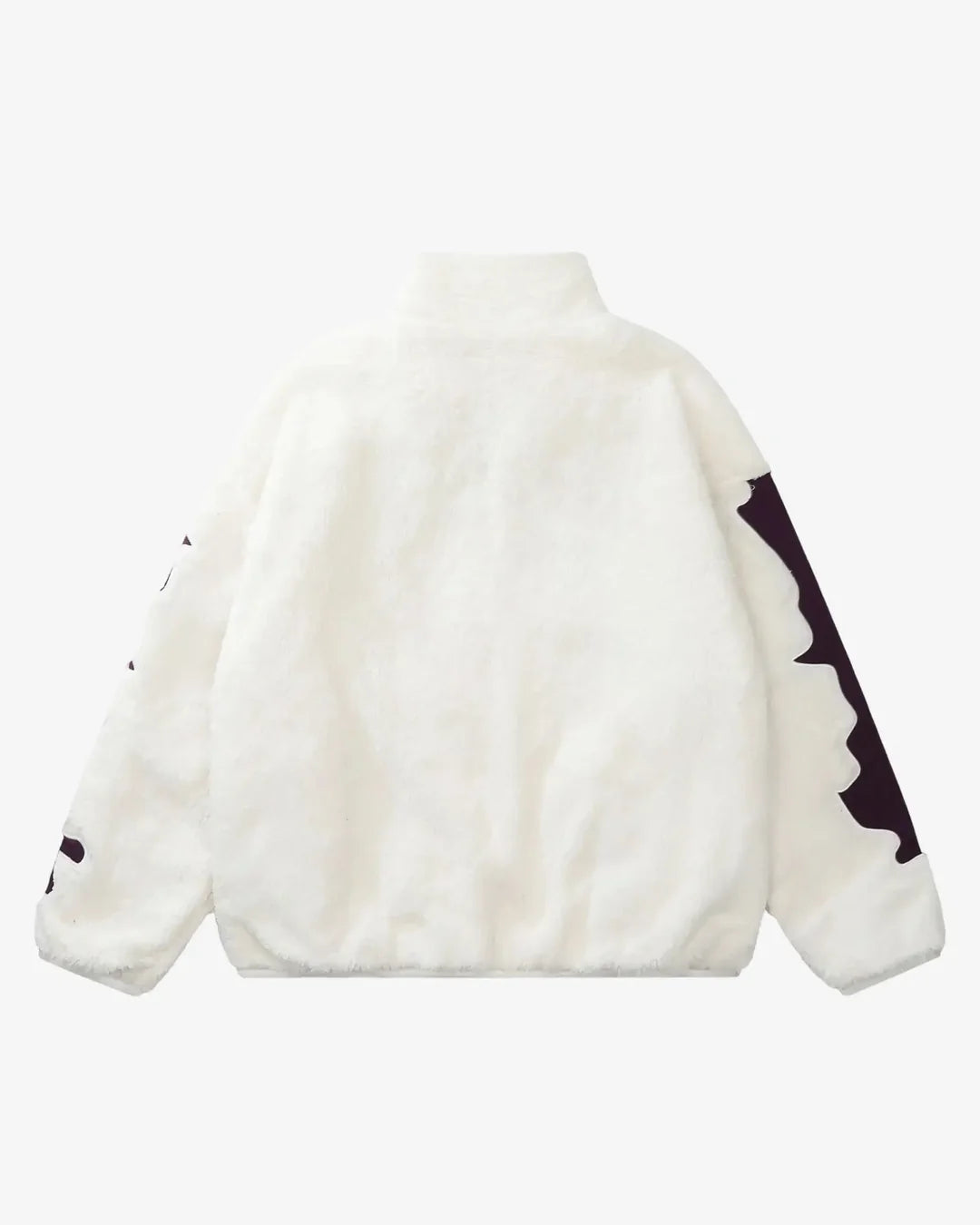Skeleton Sherpa Jacket White/Purple