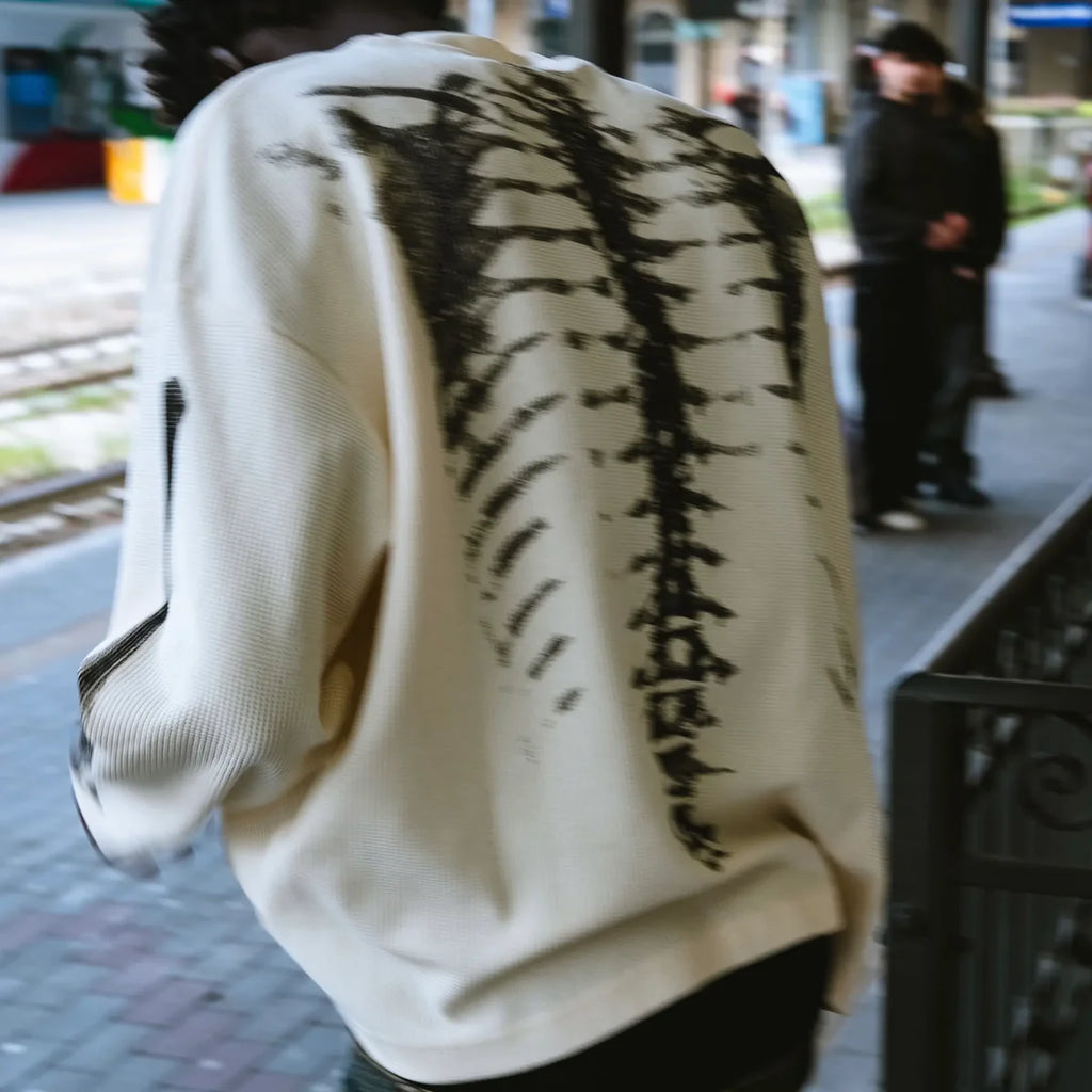 Skeleton X-Ray Knit Longsleeve White