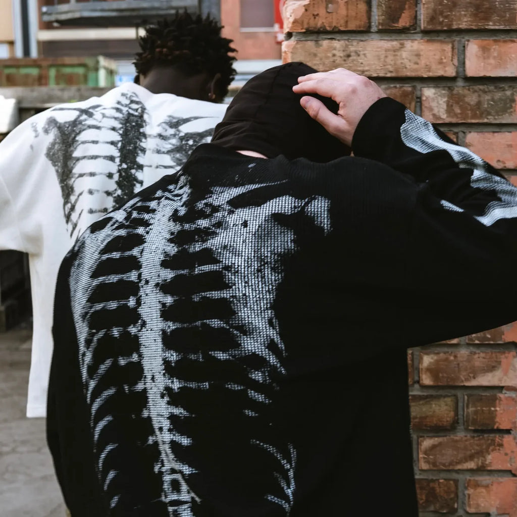 Skeleton X-Ray Knit Longsleeve White
