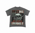 T-shirt senza etichetta sfondo bianco